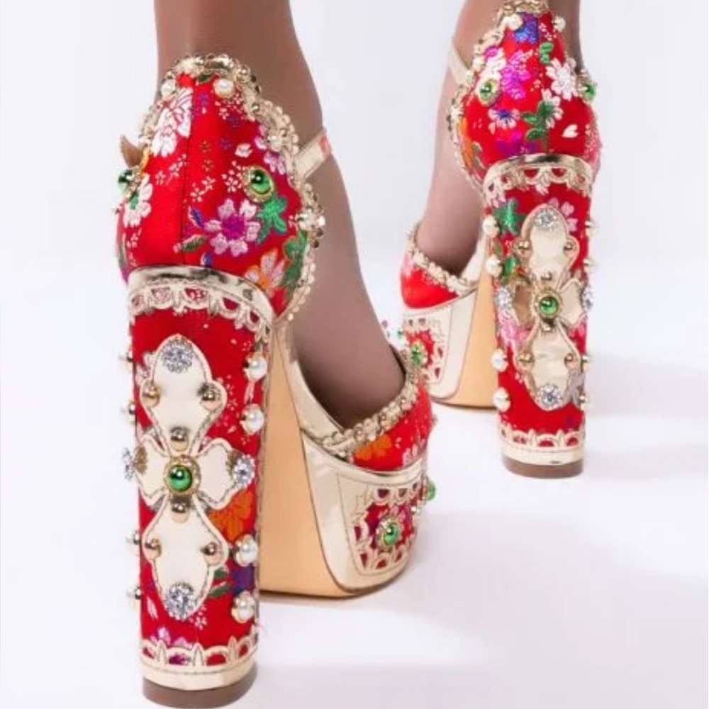 Bedazzled heels